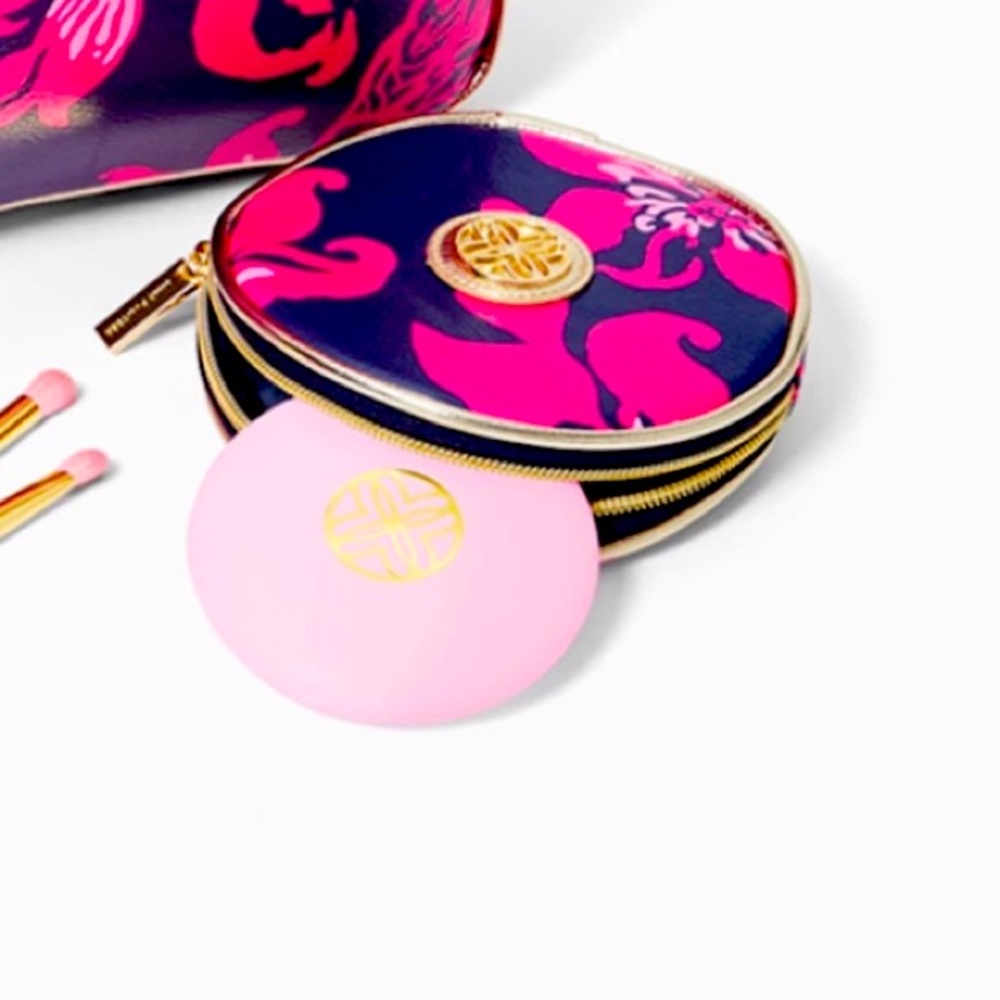 Lilly Pulitzer Pink Floral Cosmetic mirror